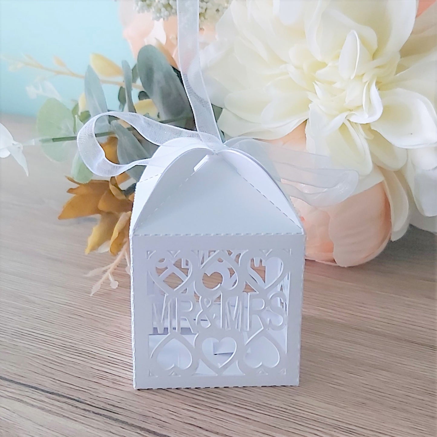 Mr & Mrs Laser Cut Box