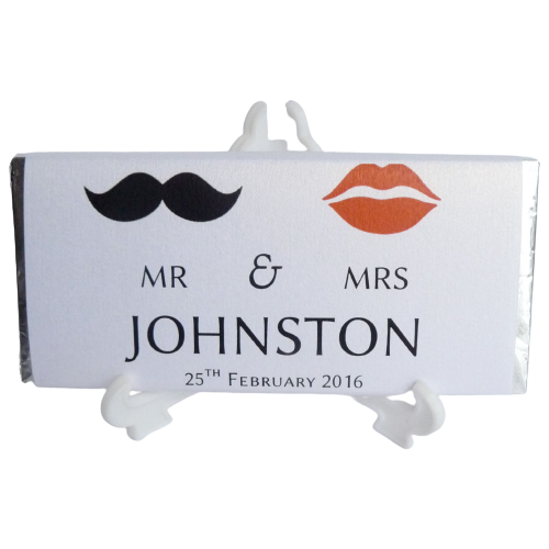 Mr & Mrs - Rose Chocolate Bar