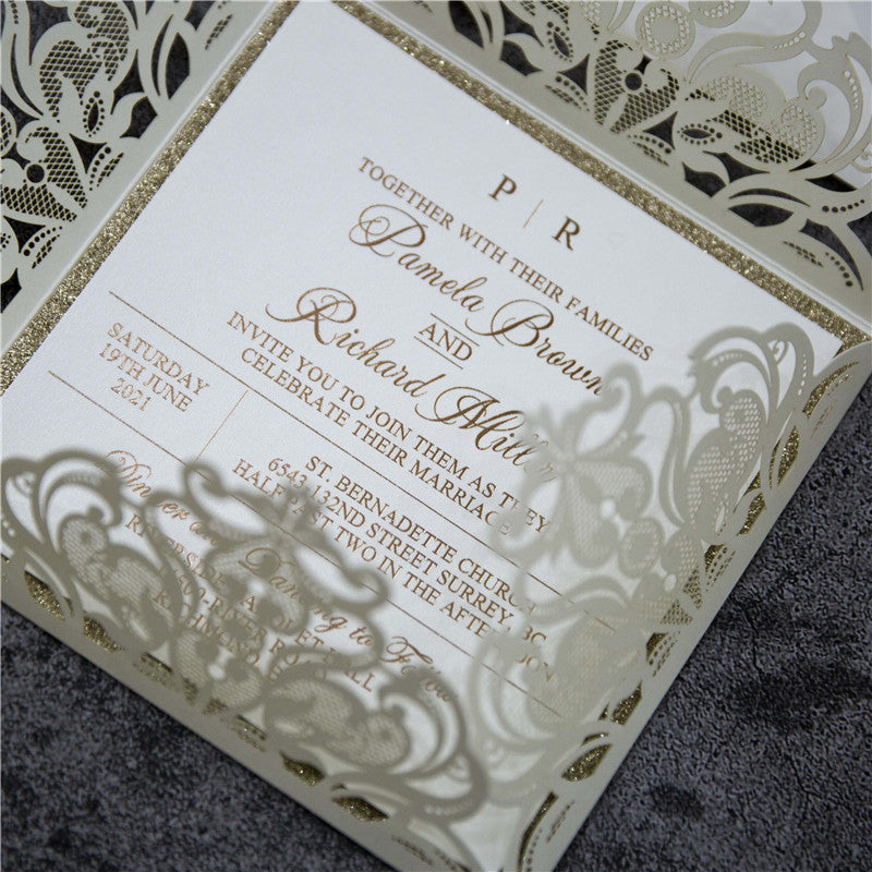 Fabulous Lace Laser Cut Invitation (Ready 2 GO Set)