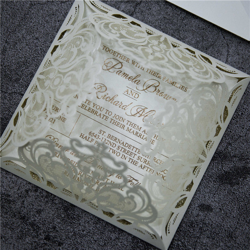 Fabulous Lace Laser Cut Invitation (Ready 2 GO Set)