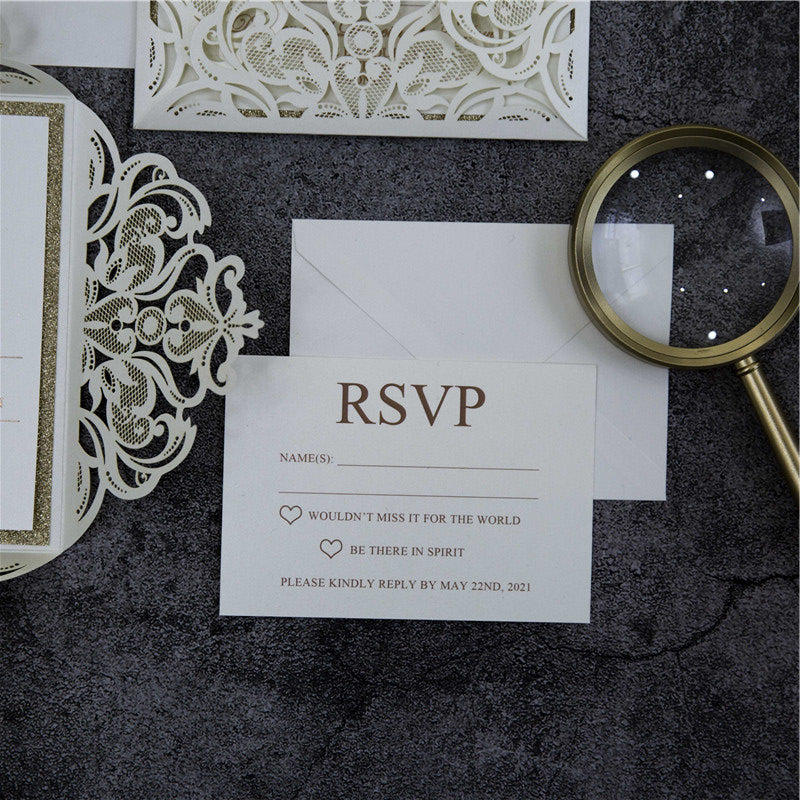 Fabulous Lace Laser Cut Invitation (Ready 2 GO Set)