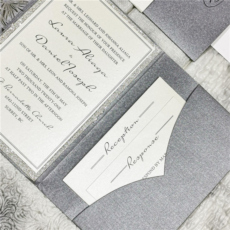 Exquisite Flower Pocket Invitation (Ready 2 GO Set)