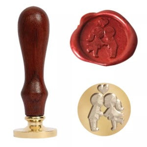 Boy kiss Girl - 25mm Wax Seal Stamp Head