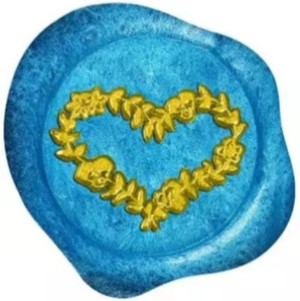 Heart Wreath - Self-Adhesive Wax Seals