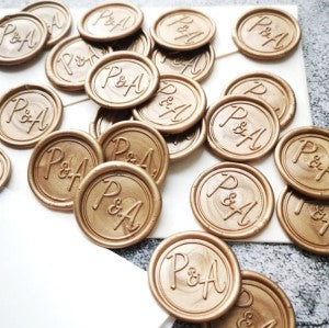 Script Initials - Customised 25mm Wax Seal Stamp Head