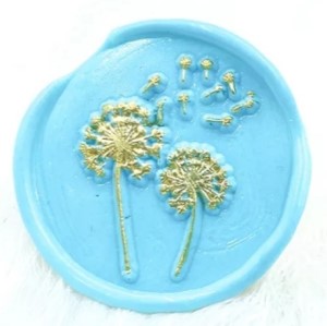 Two Dandelion - Self-Adhesive Wax Seals